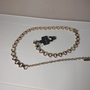 The Limited Gold Tone Metal Belt 40 Inches Long